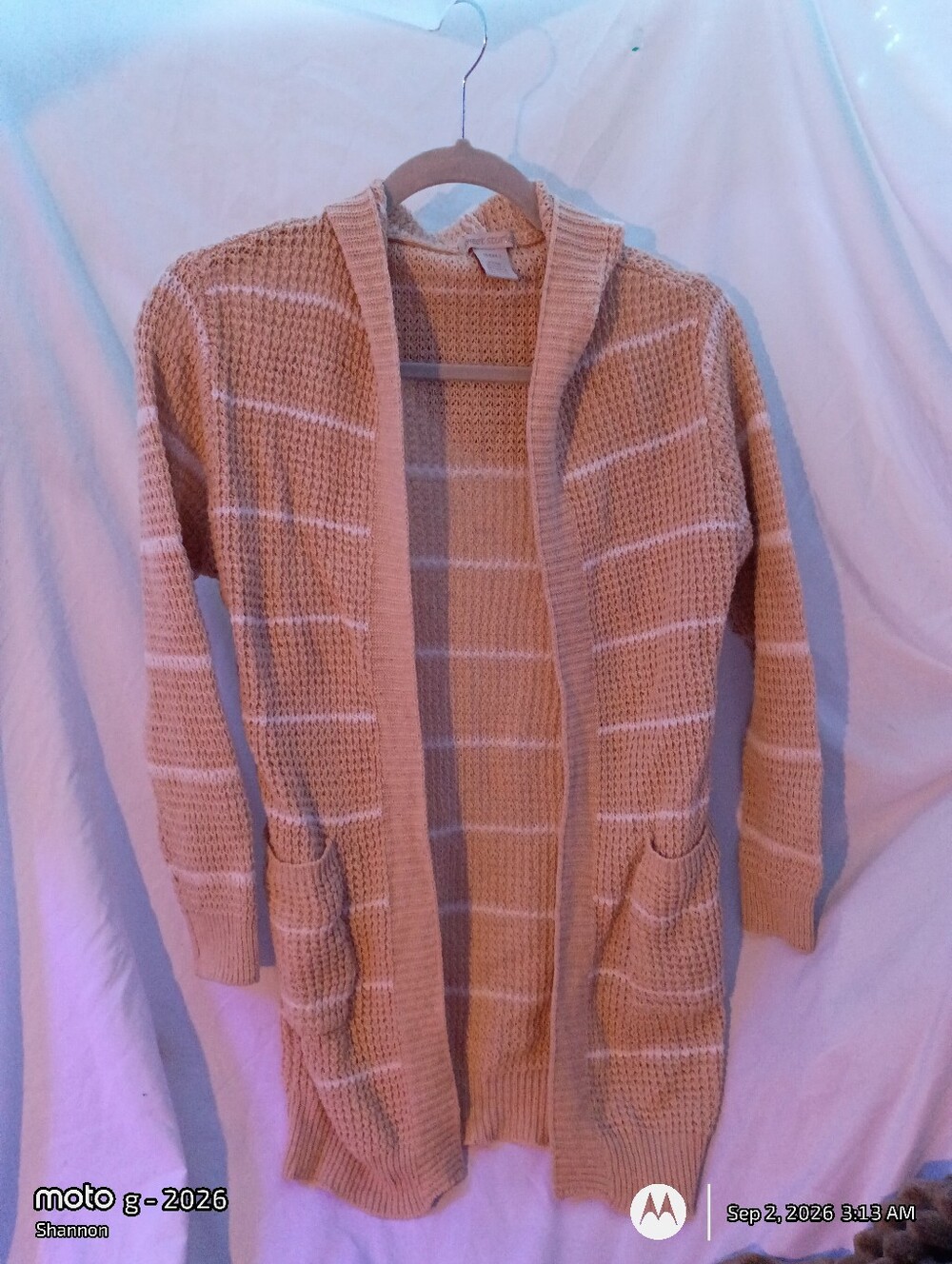 Cozy Open-Front Women's Sweater Cardigan in Beige